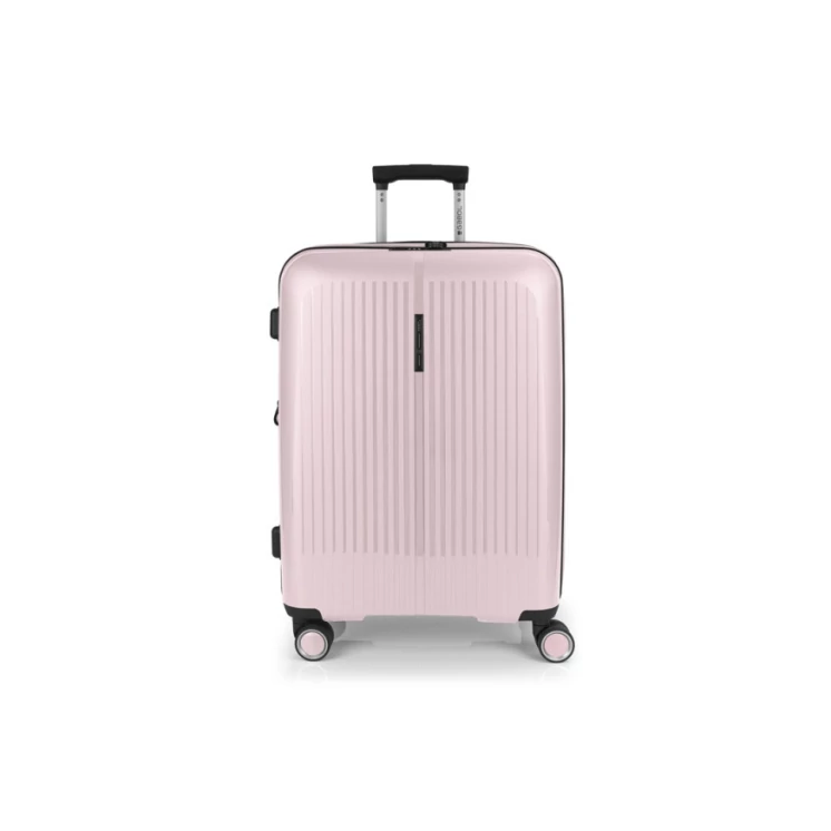 Gabol Brooklyn 4-kerekes bővíthető bőrönd Rózsaszín színben 65 cm GA-1239M