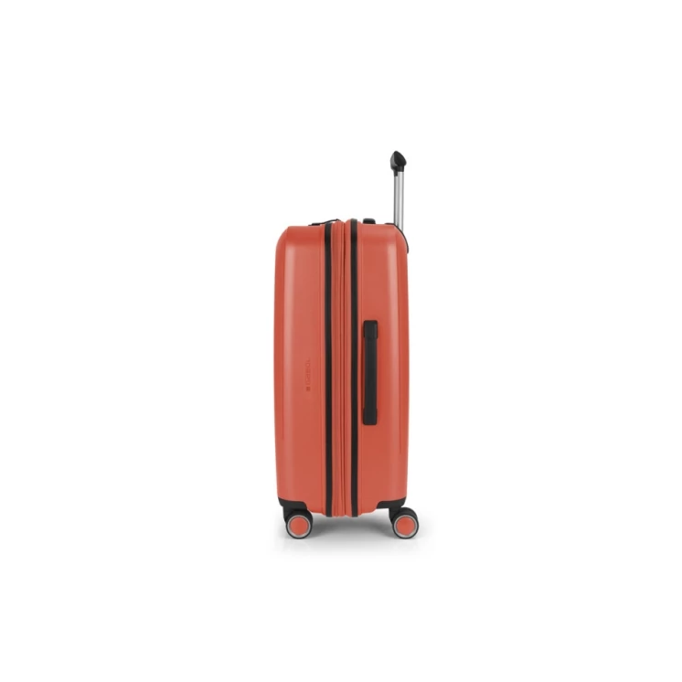 Gabol Brooklyn 4-kerekes bővíthető bőrönd Ezüst színben 65 cm GA-1239M