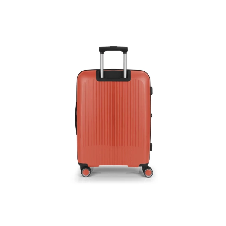 Gabol Brooklyn 4-kerekes bővíthető bőrönd Ezüst színben 65 cm GA-1239M