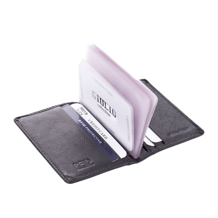 GIULIO COLLECTION valódi bőr kártyatartó RFID rendszerrel