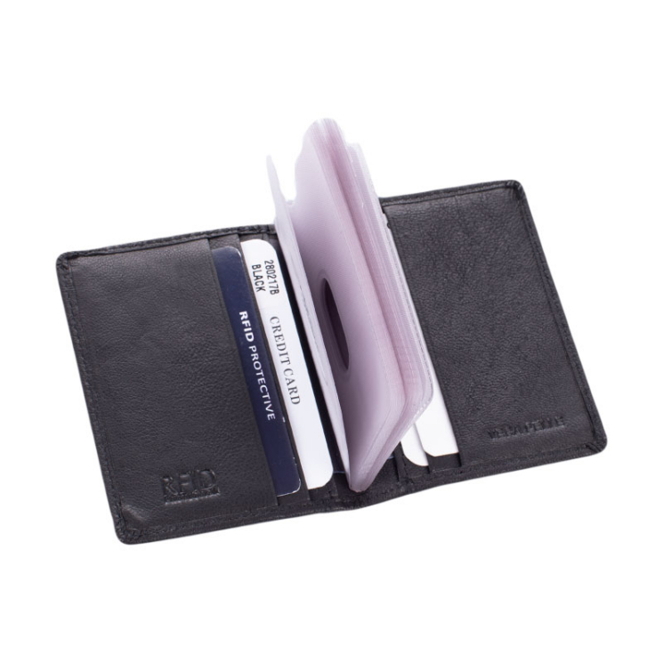 GIULIO COLLECTION valódi bőr kártyatartó RFID rendszerrel