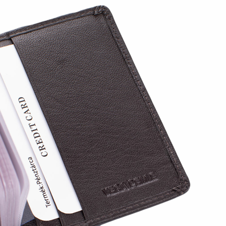 GIULIO COLLECTION valódi bőr kártyatartó RFID rendszerrel