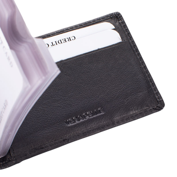 GIULIO COLLECTION valódi bőr kártyatartó RFID rendszerrel