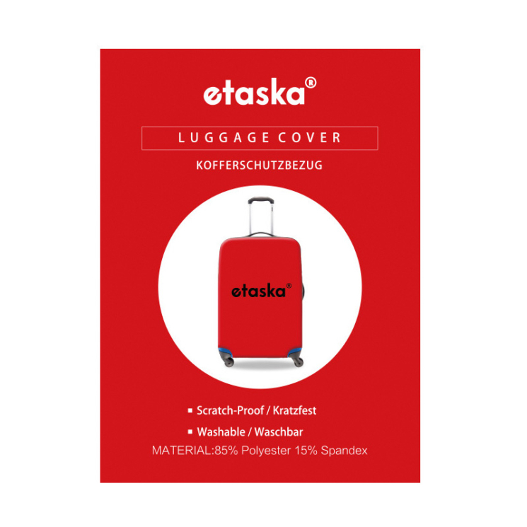 etaska Bőröndhuzat kabin méret piros színben