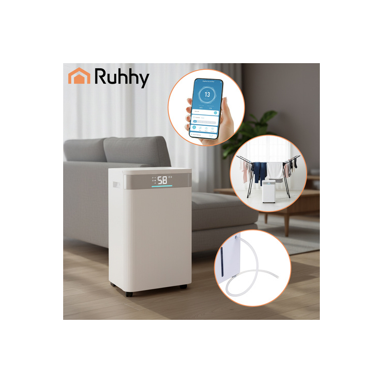 Nagyteljesítményű páramentesítő 20L/24h páramentesítő WiFi-vel, 4,3 literes tartály