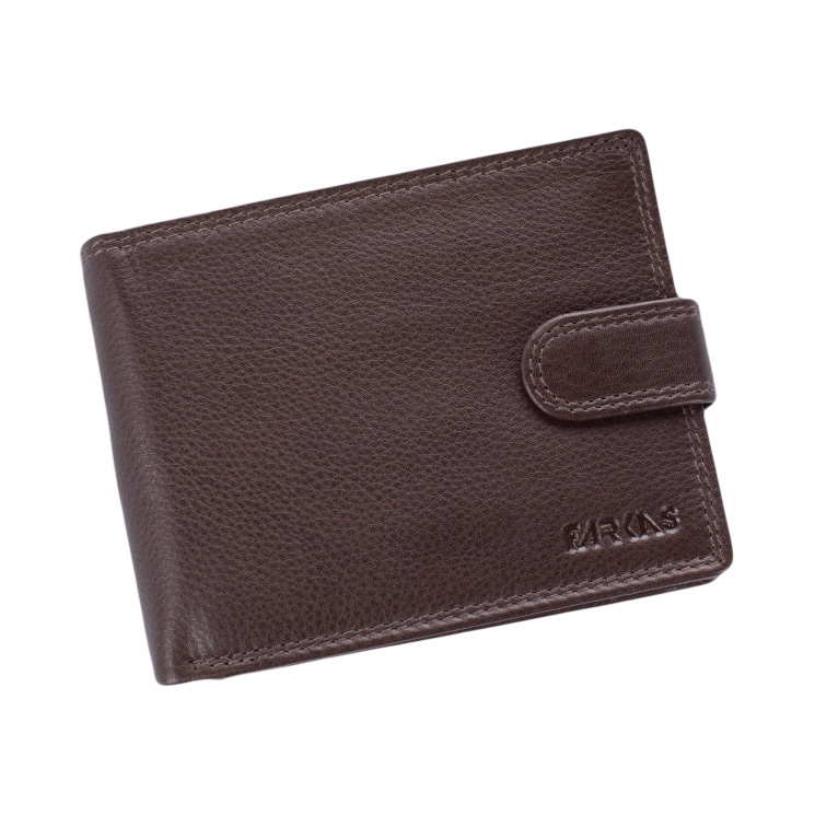 Férfi bőr pénztárca barna színben RFID védelemmel 301 Brown