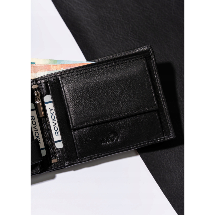 Valódi Bőr Férfi Pénztárca RFID rendszerrel