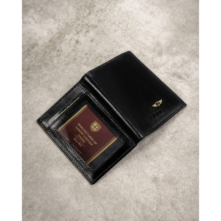 Peterson Valódi Bőr férfi pénztárca kulcstartó és kártyatartó Ajándékcsomag