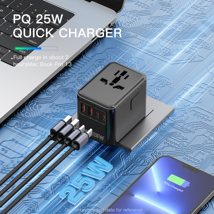 Utazási kiegészítők Világ adapter USB Töltővel OL-A01-PQ25