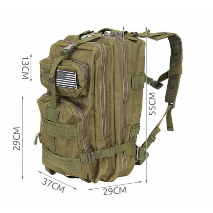 Military túrahátizsák zöld színben 35L