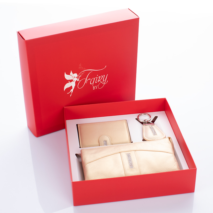 Fairy Crystal köves pénztárca kártyatartó kulcstartó ajándékcsomag