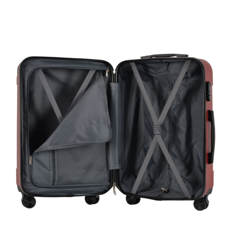 BONTOUR VERTICAL 4 Kerekes Kabin Bőrönd 55x40x20cm Rosegold