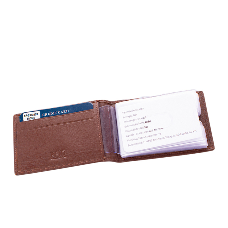 GIULIO COLLECTION valódi bőr kártyatartó RFID rendszerrel