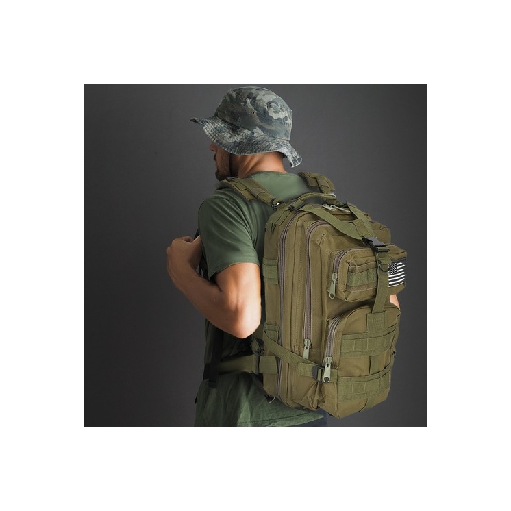 Military katonai túrahátizsák khaki színben 30L