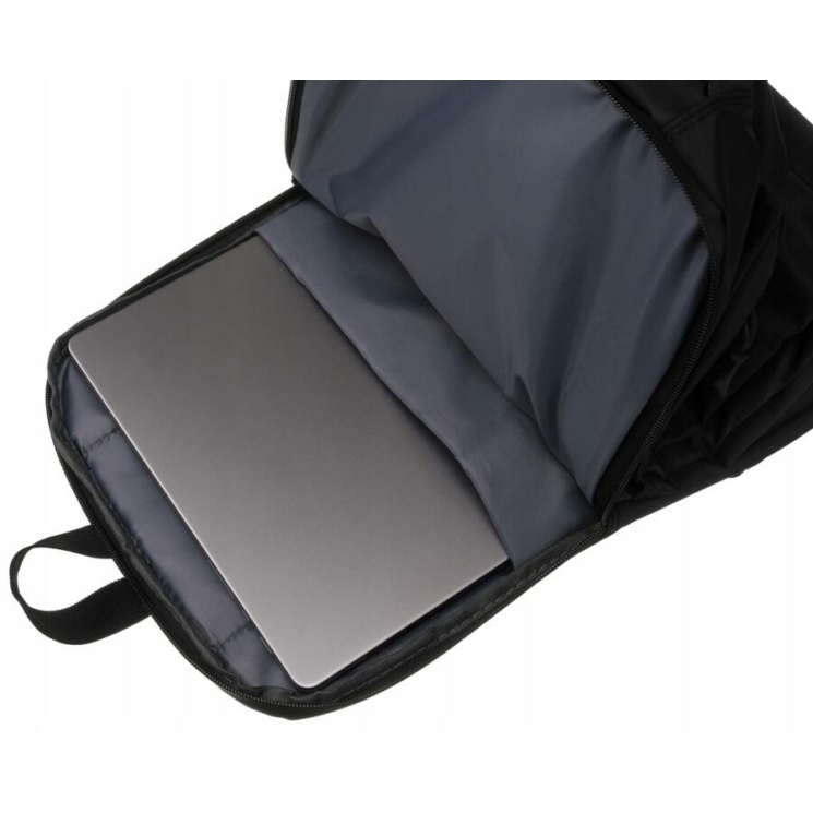 Laptoptartós városi hátizsák Fekete színben