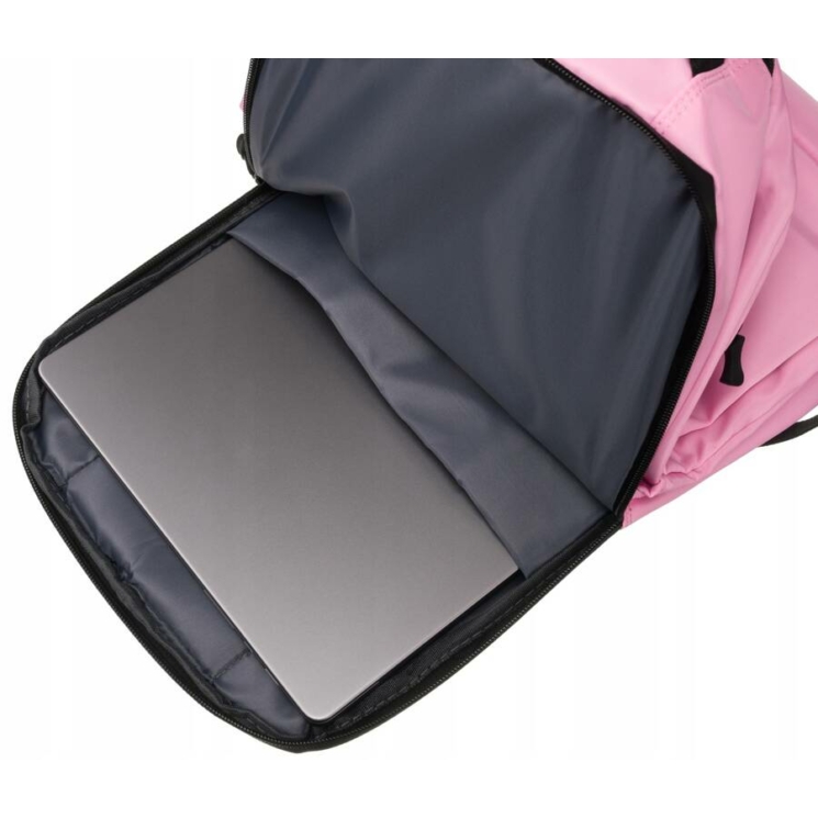Laptoptartós városi hátizsák Rózsaszín színben