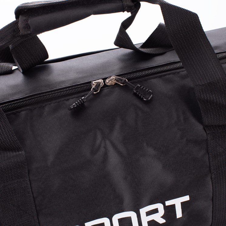 Cipőtartós Sporttáska és Utazótáska fekete színben  45x30x20 cm