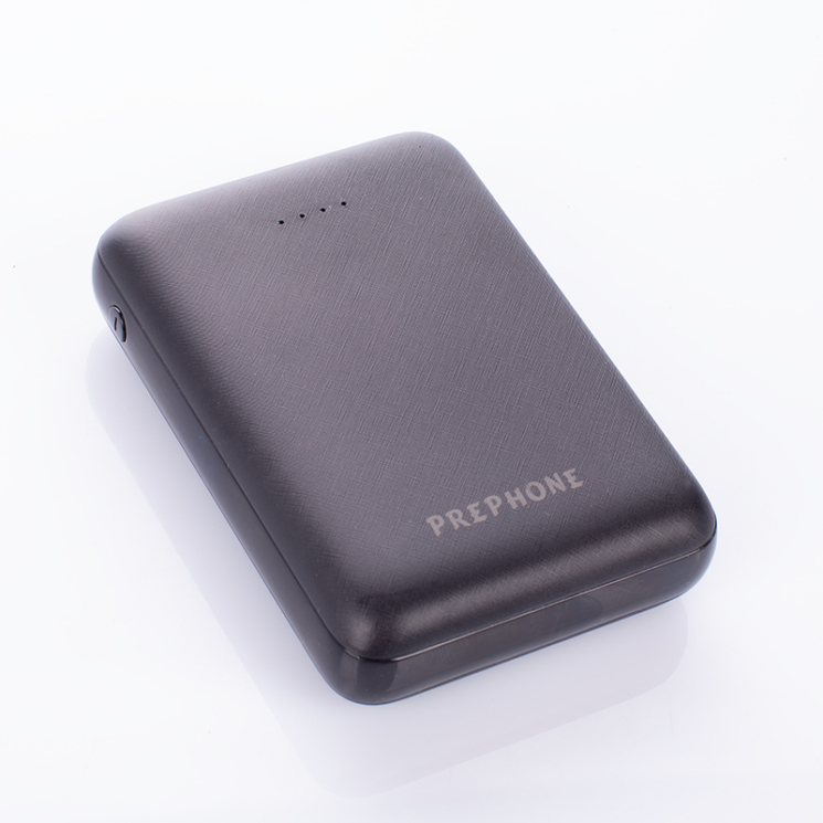 Mini Powerbank csatlakozó kábellel 10000 mAh Fehér