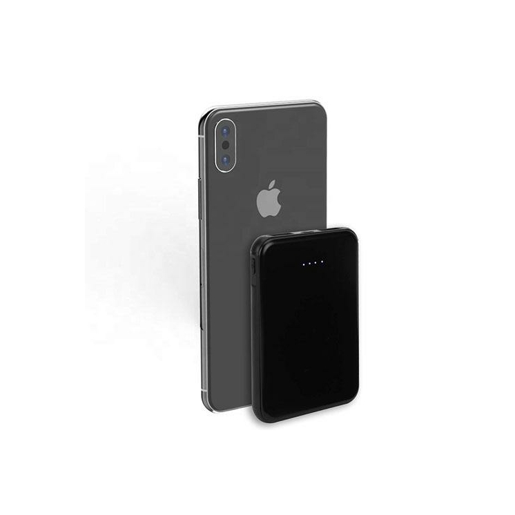 Mini Powerbank csatlakozó kábellel 10000 mAh Fehér