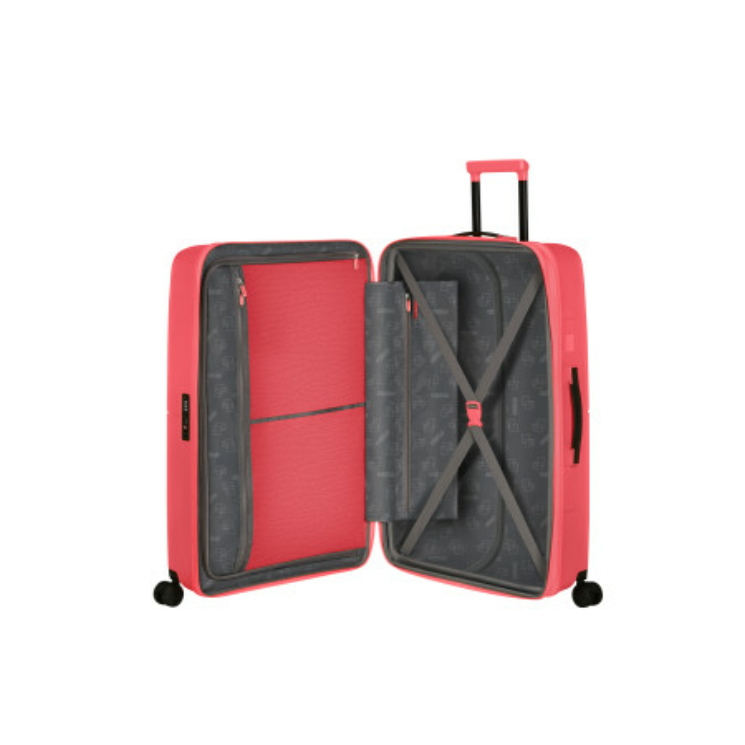 AMERICAN TOURISTER DASHPOP SPINNER 77/28 EXP TSA SUGAR PINK