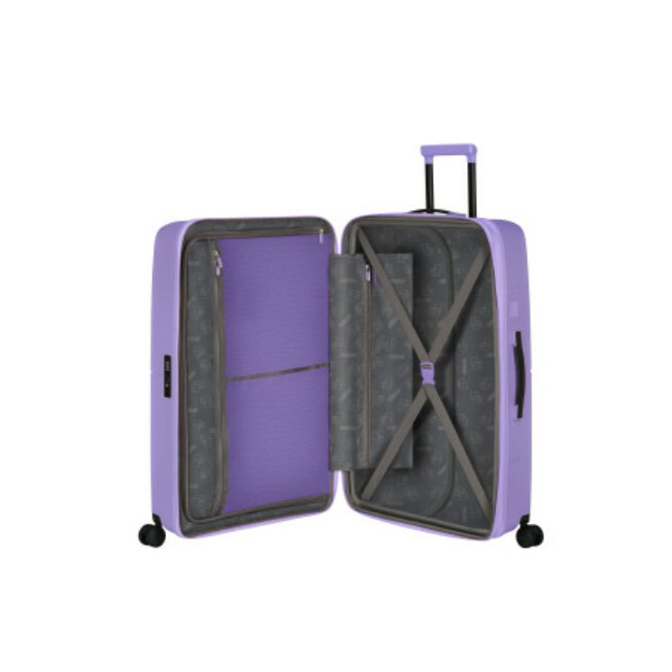 AMERICAN TOURISTER DASHPOP SPINNER 77/28 EXP TSA VIOLET PURPLE