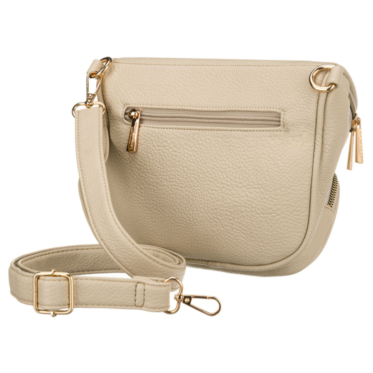 Peterson Crossbody női oldaltáska bézs színben