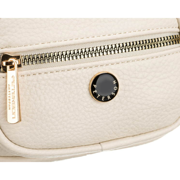 Peterson Crossbody női oldaltáska világos bézs színben