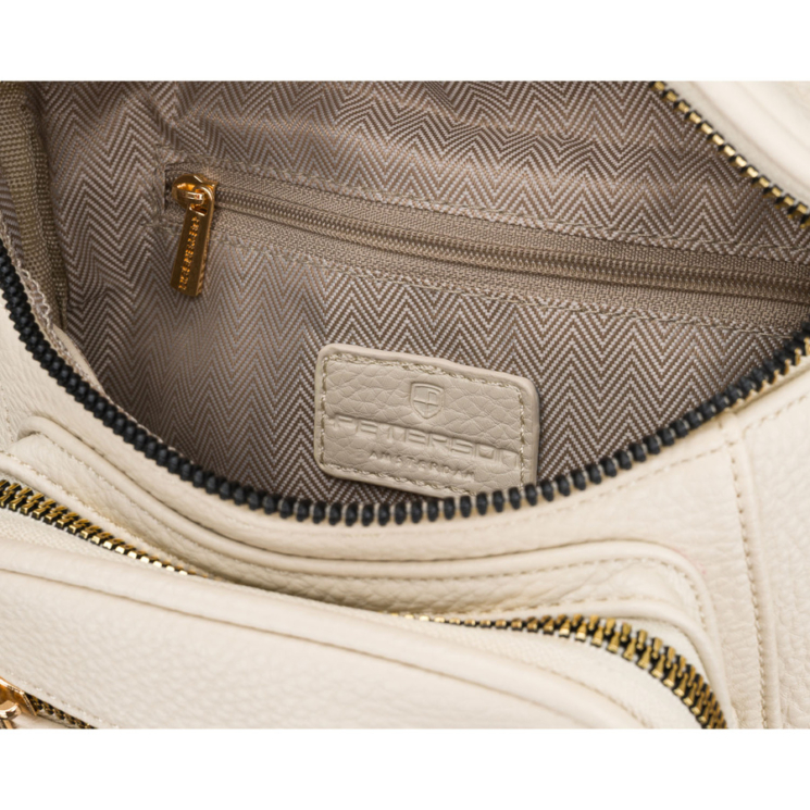 Peterson Crossbody női oldaltáska világos bézs színben