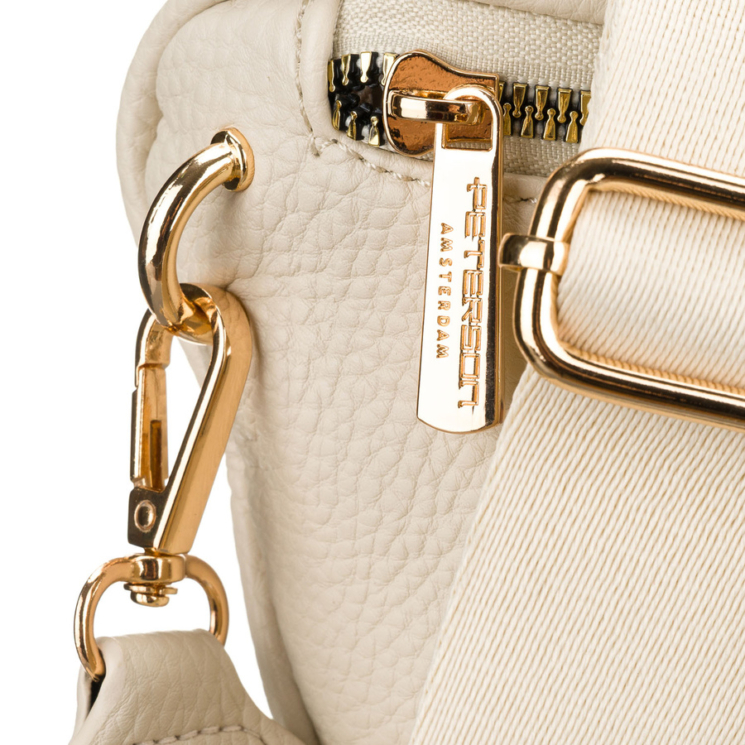 Peterson Crossbody női oldaltáska világos bézs színben