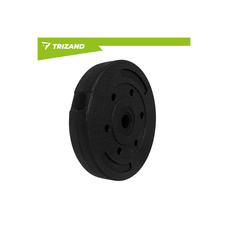 Súly 5 kg Trizand 4 darabos bitumenes súlyzólap készlet súlyzókhoz és rudakhoz