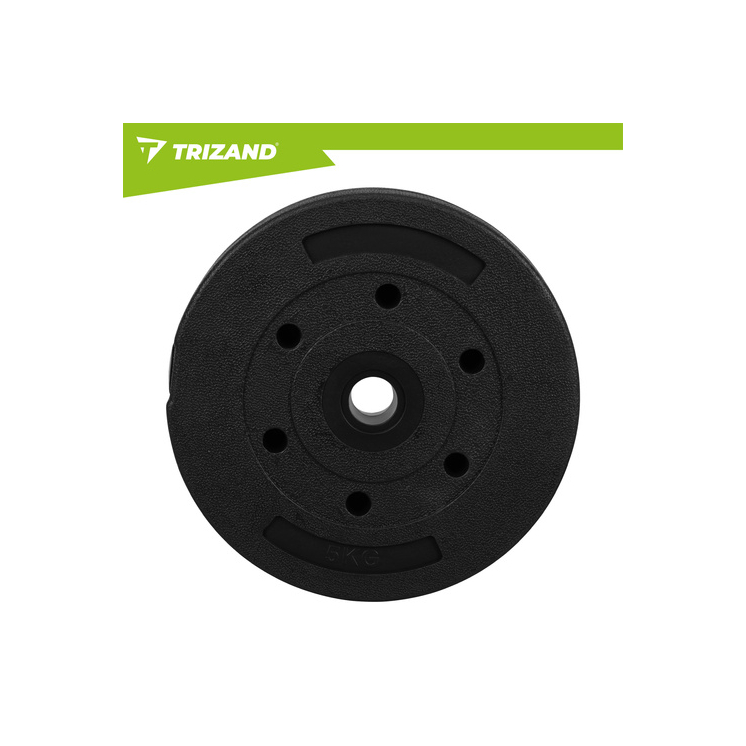 Súly 5 kg Trizand 4 darabos bitumenes súlyzólap készlet súlyzókhoz és rudakhoz