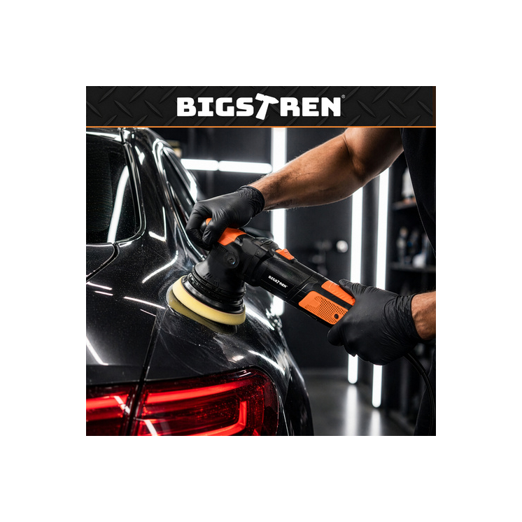 900 W-os Bigstretch kettős működésű autópolírozó, DA 125/150 mm sebességszabályozással