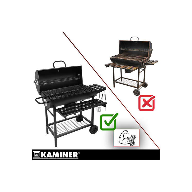 Kerti grillsütő 108x67x96cm