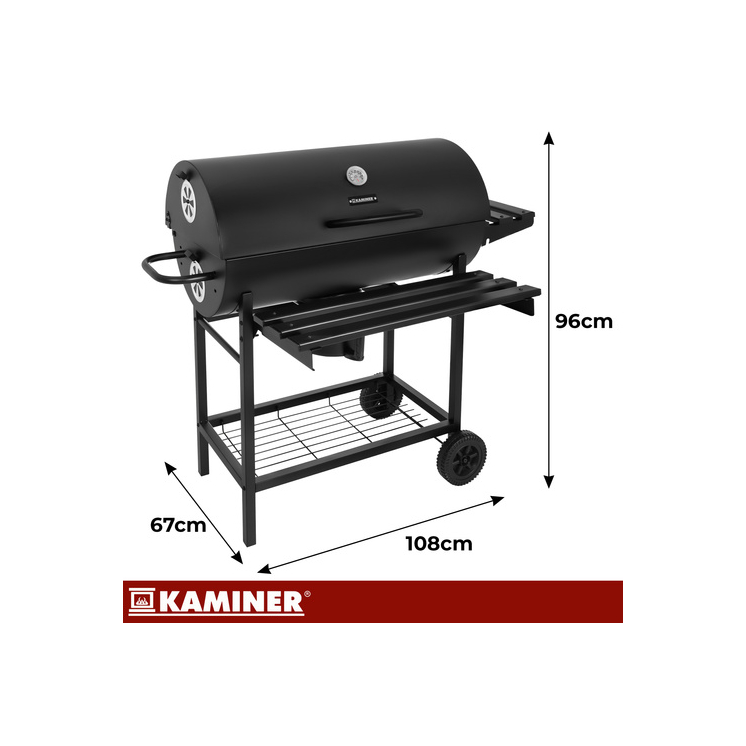 Kerti grillsütő 108x67x96cm