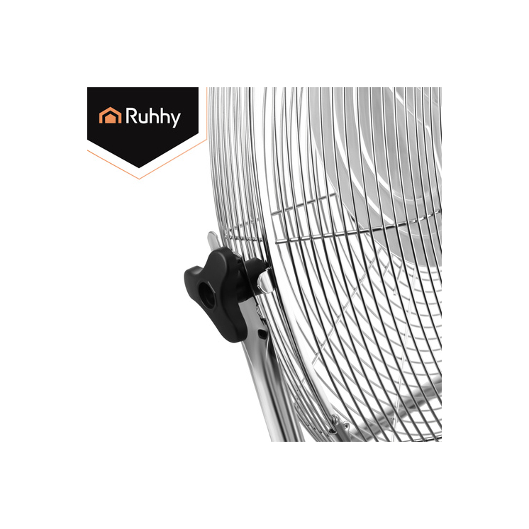 Padlóventilátor 50 cm Ruhhy 130W fém nagy teljesítményű 3 sebességfokozat