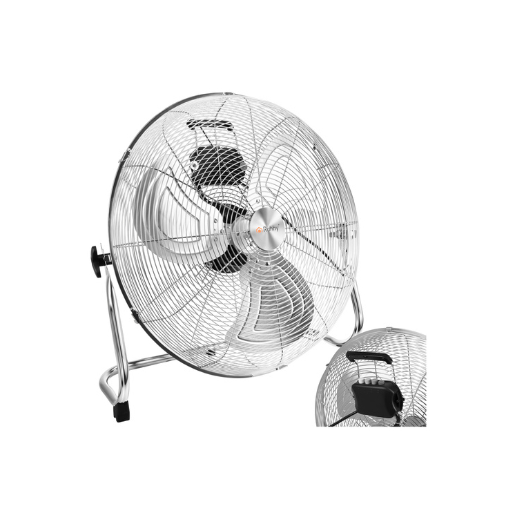 Padlóventilátor 50 cm Ruhhy 130W fém nagy teljesítményű 3 sebességfokozat
