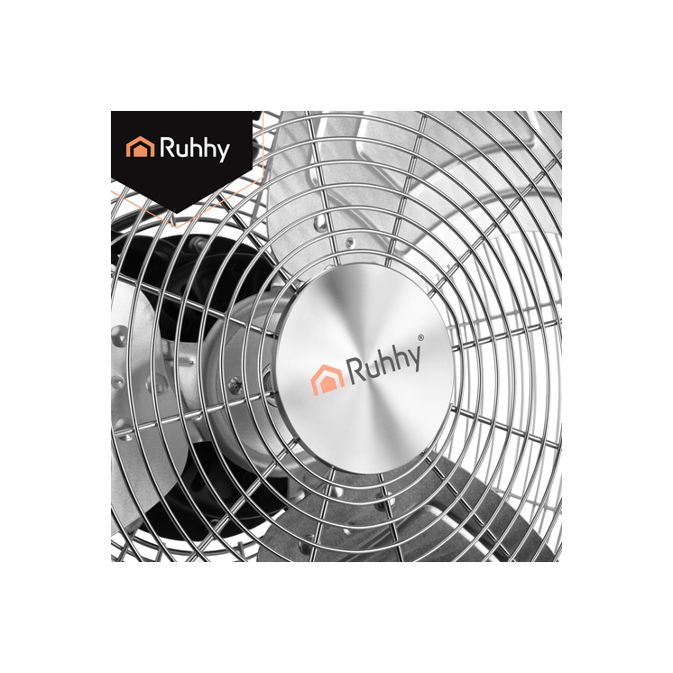 Padlóventilátor 50 cm Ruhhy 130W fém nagy teljesítményű 3 sebességfokozat