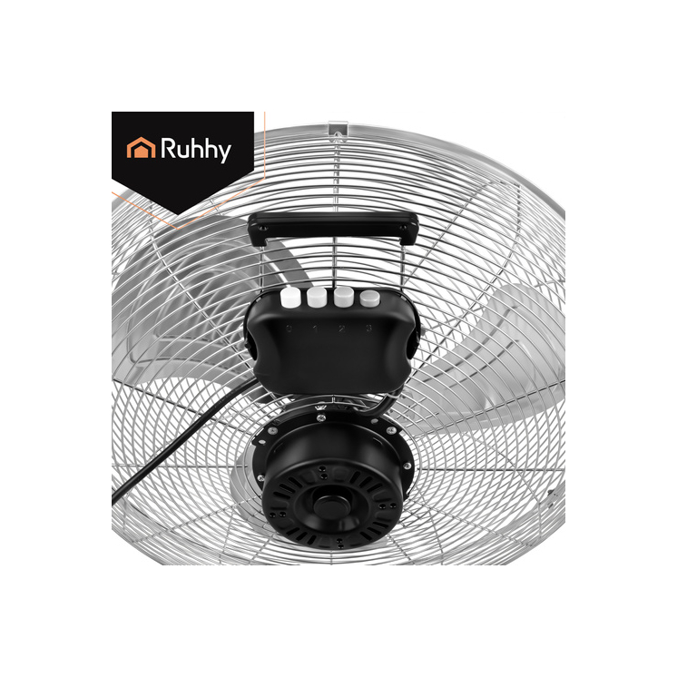 Padlóventilátor 50 cm Ruhhy 130W fém nagy teljesítményű 3 sebességfokozat
