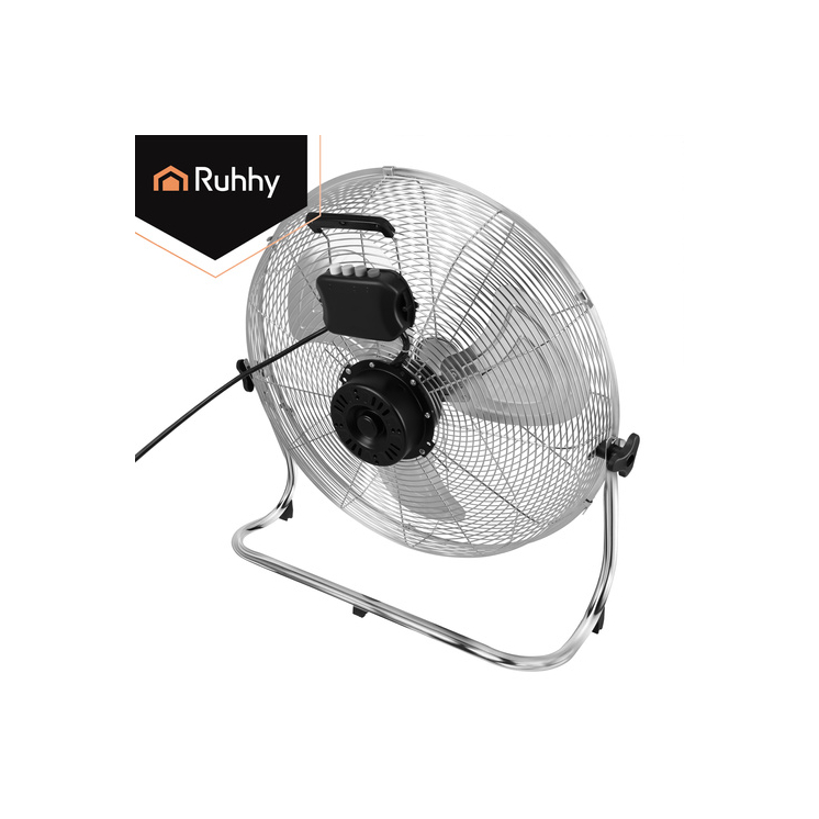 Padlóventilátor 50 cm Ruhhy 130W fém nagy teljesítményű 3 sebességfokozat