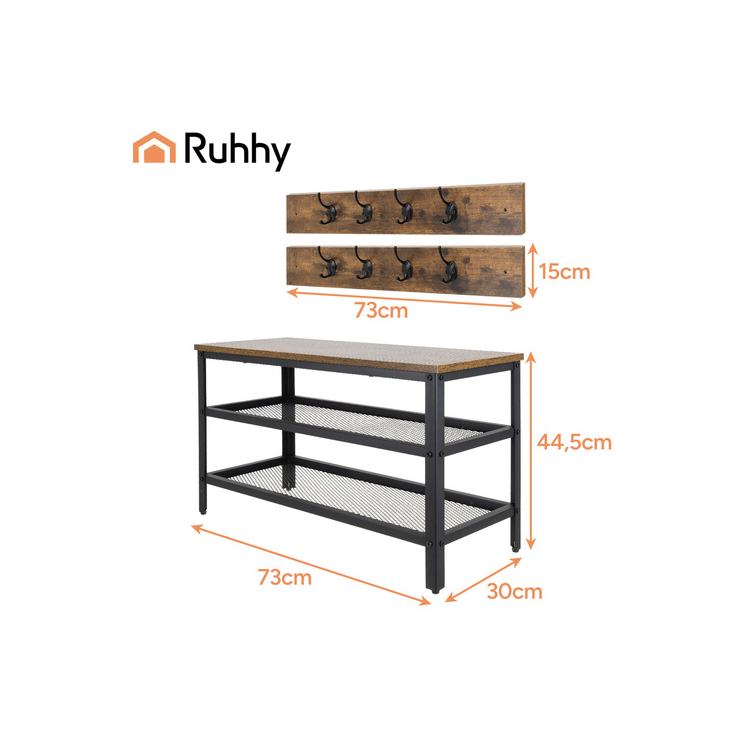 Cipőtartó akasztóval 73 cm Ruhhy 27037