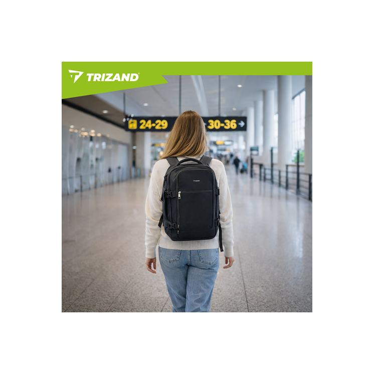 Vízálló 3-funkciós kézipoggyász hátizsák / válltáska – Wizz Air és Ryanair kompatibilis 40x30x20 cm