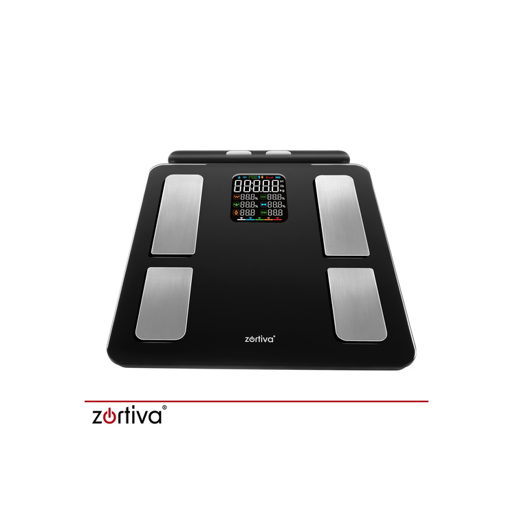 Zortiva Analitikai bluetoothos fürdőszobamérleg