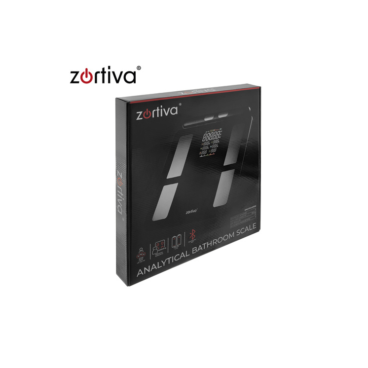Zortiva Analitikai bluetoothos fürdőszobamérleg