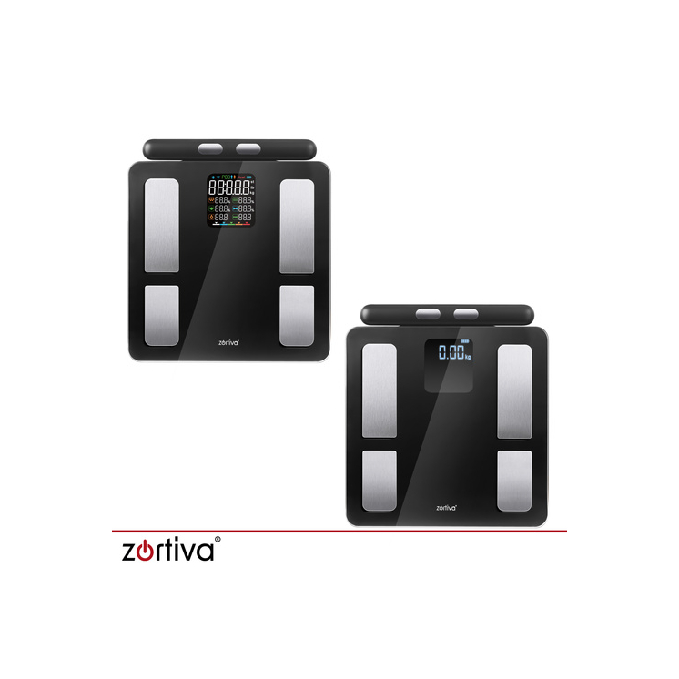 Zortiva Analitikai bluetoothos fürdőszobamérleg