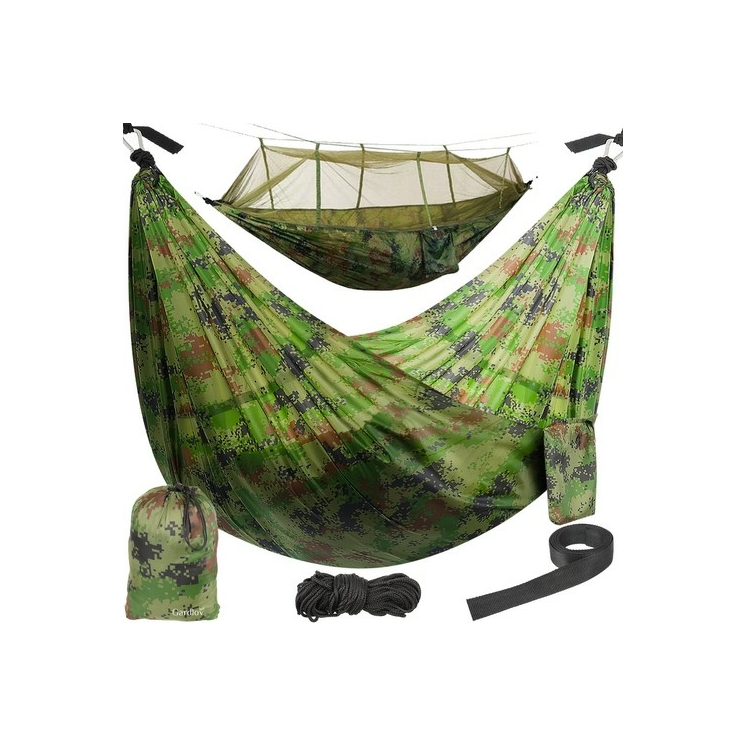 Turisztikai függőágy Szúnyoghálóval Santiago Army 260x140cm Net