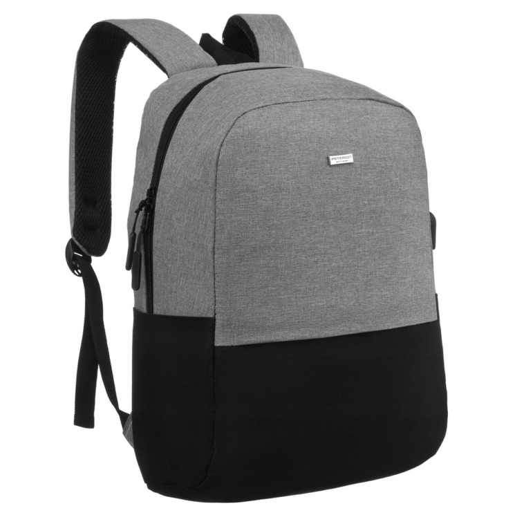 Nagy,férfi laptoptartós hátizsák USB csatlakoztatóval Kedvezményes áron