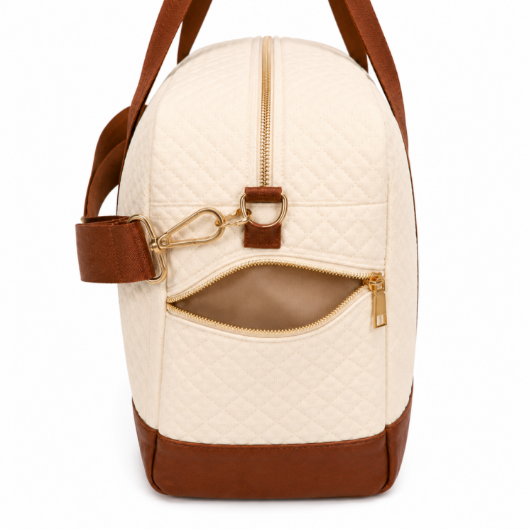 SYBW Steppelt Sporttáska / Utazótáska 40×25×20 cm – Beige Brown