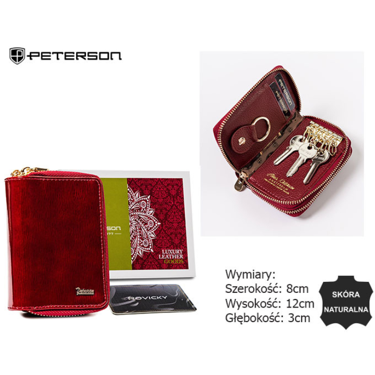 PETERSON PTN bőrtáska BC-6000-1414 piros