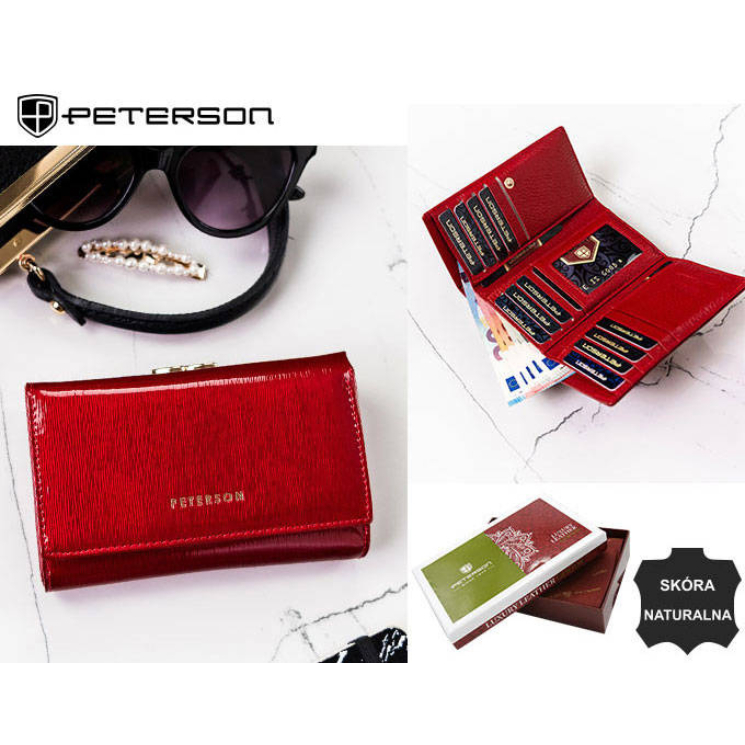 Női bőr pénztárca PTN 42108-SH RED