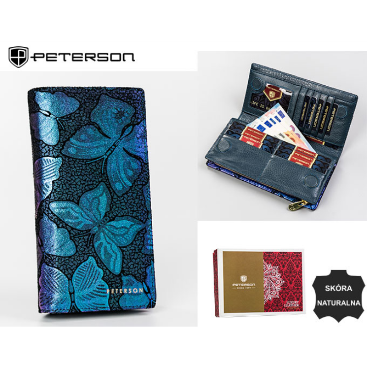 PETERSON PTN 421431-ONBF RFID bőr pénztárca